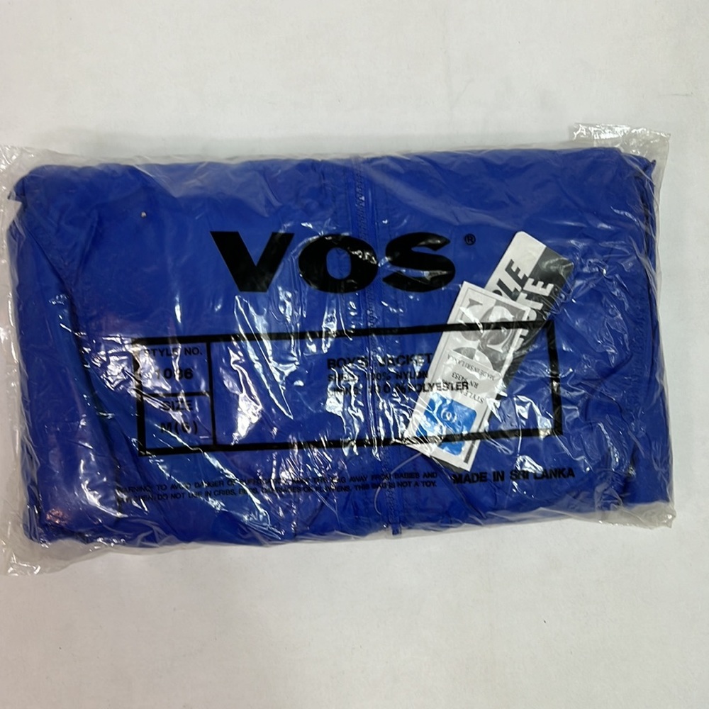 #1480 VOS Reversible Blue Zip-Up Rain Coat | Size: M